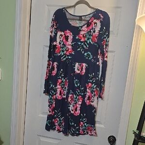 Floral Long Sleeve Dress